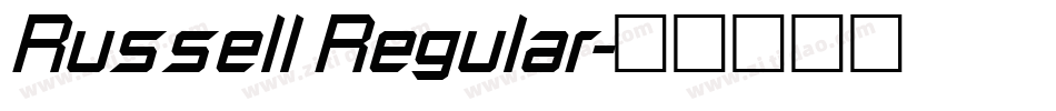 Russell Regular字体转换